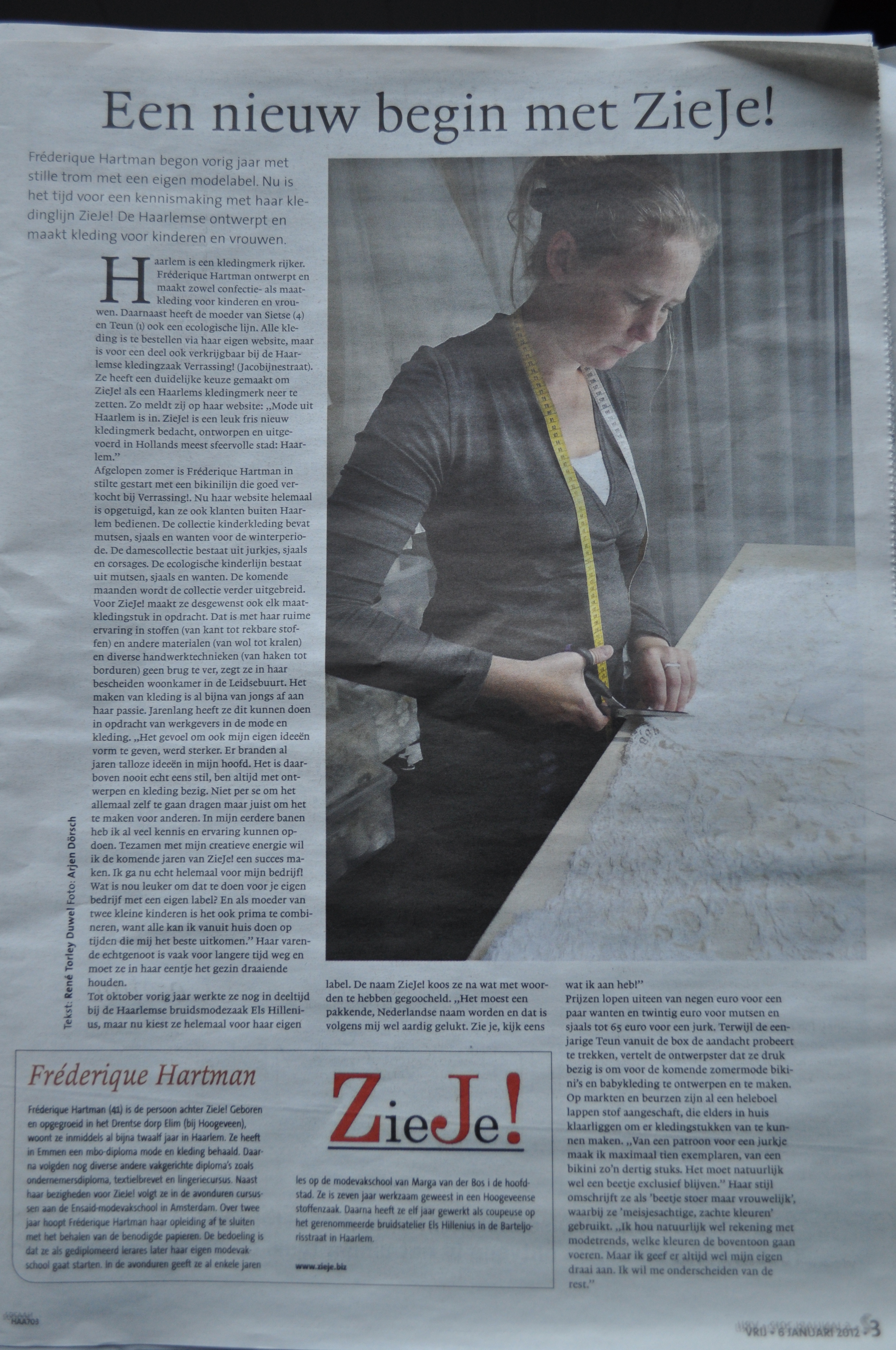 Artikel Haarlems Dagblad