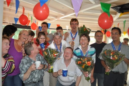 G-handballers in het zonnetje