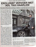 ADL Taxi in het Haarlems Dagblad